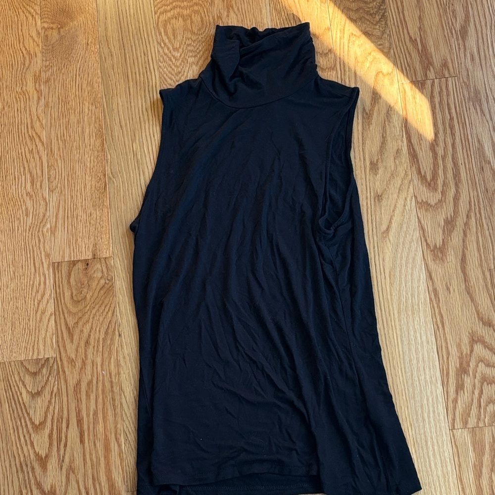 H&M Black Turtleneck Tank Top